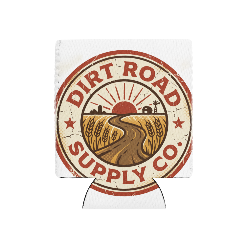 Badge Can Cooler, front view